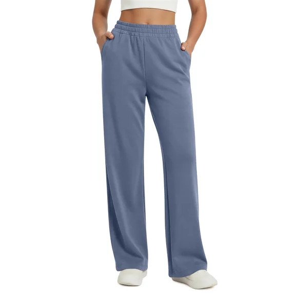 Fantaslook Womens Wide Leg Pants with Pockets High Waisted Casual Lounge Pants Work Office Pants | Walmart (US)