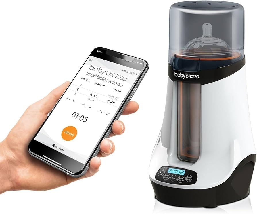 Baby Brezza Smart Baby Bottle Warmer, Breastmilk Warmer + Defroster - Only Brand with Different T... | Amazon (US)