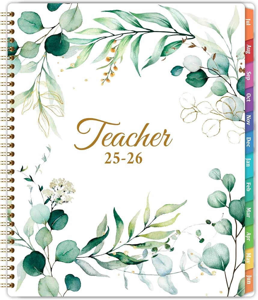 Teacher Planner 2025-2026 - 2025-2026 Lesson Planner, JUL. 2025 - JUN. 2026, 11'' x 8.3'', Weekly... | Amazon (US)