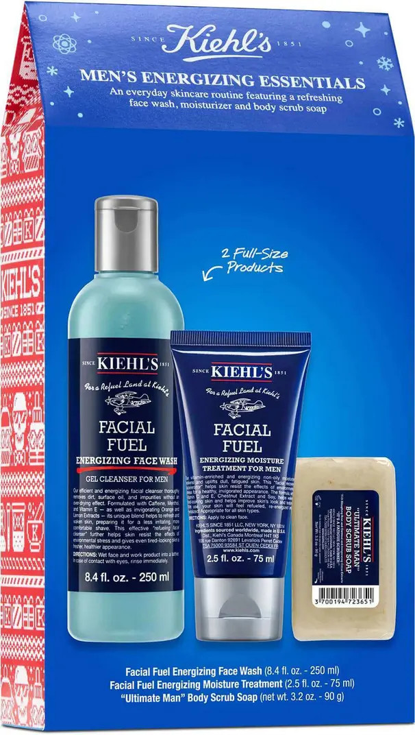 Kiehl's Since 1851 Men's Energizing Essentials Set USD $58 Value | Nordstrom | Nordstrom