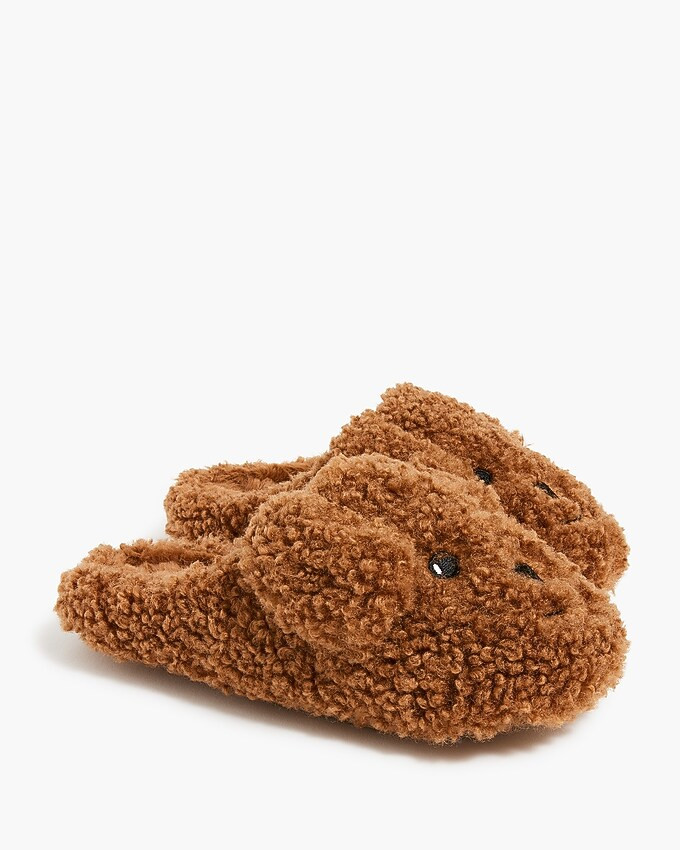 Boys' fuzzy dog slippers | J.Crew Factory