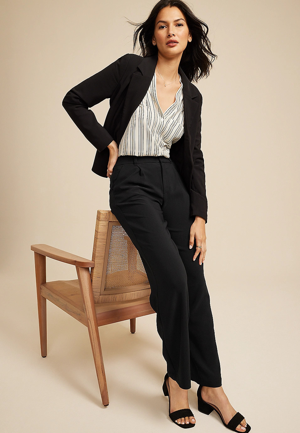 Idealist High Rise Wide Leg Dress Pant | Maurices