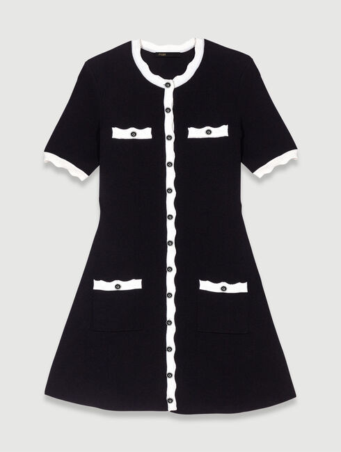 Robe courte en maille | Maje EU