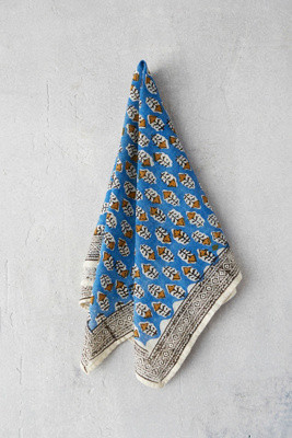 Cotton Block Print Bandana | Anthropologie (US)
