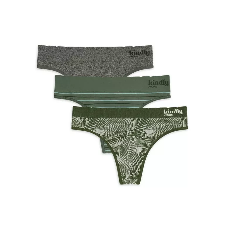 kindly yours Women’s Sustainable Seamless Hipster Underwear, 3-Pack