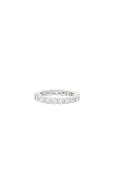 SHASHI Medium Diamond Tennis Ring in Silver from Revolve.com | Revolve Clothing (Global)