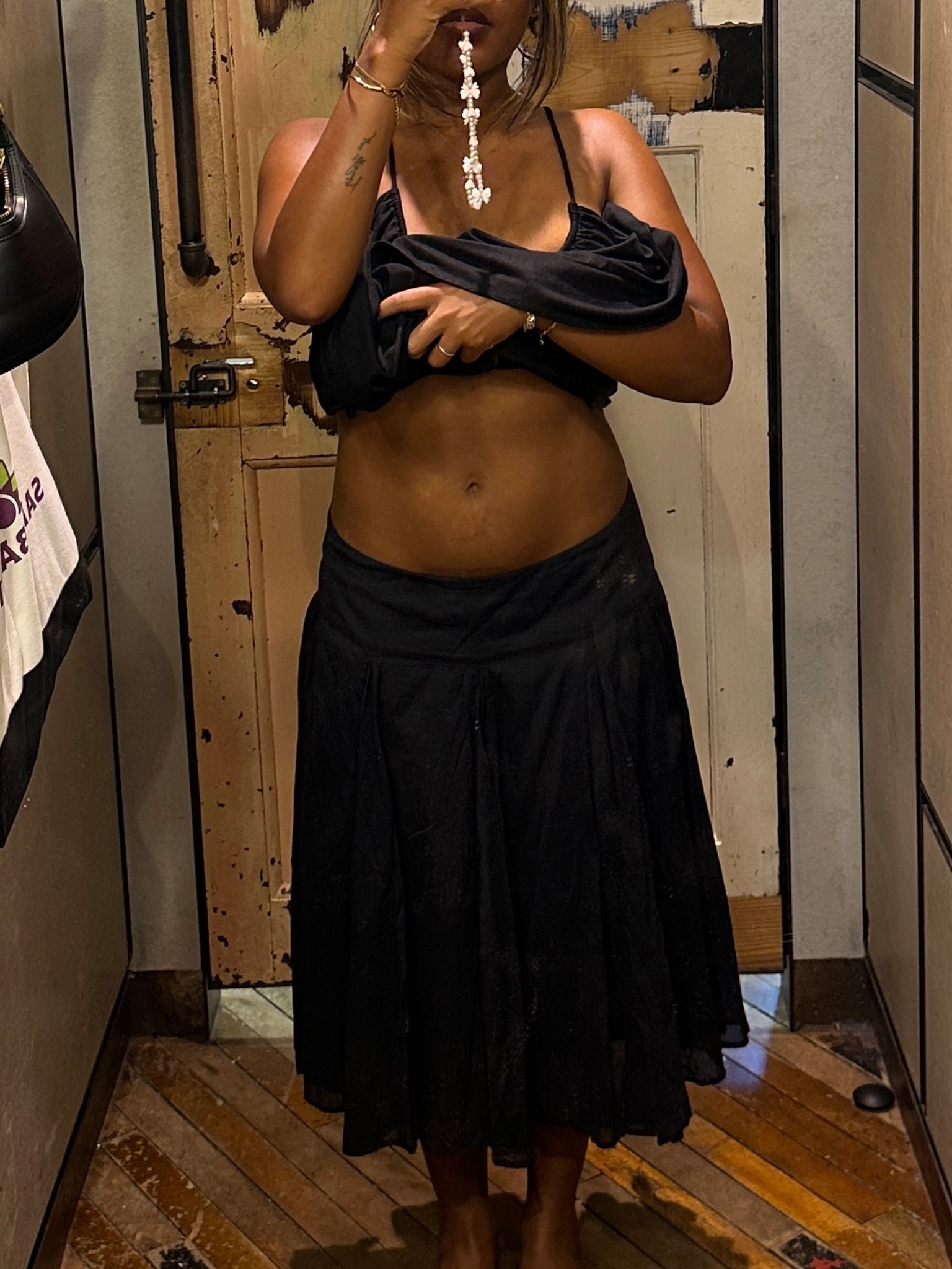 the perfect low rise midaxi skirt - I’m wearing an L