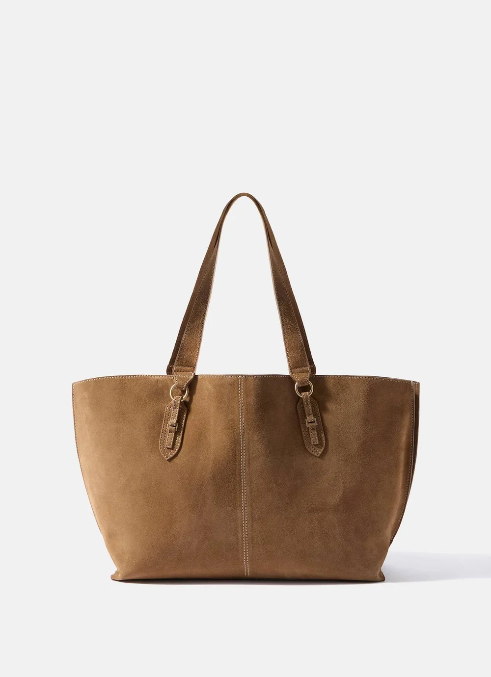Billie Tan Suede Tote Bag | Mint Velvet