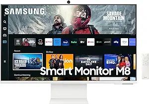 SAMSUNG 32" M80C UHD HDR Smart Computer Monitor Screen with Streaming TV, Slimfit Camera Included... | Amazon (US)