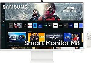 SAMSUNG 32" M80C UHD HDR Smart Computer Monitor Screen with Streaming TV, Slimfit Camera Included... | Amazon (US)