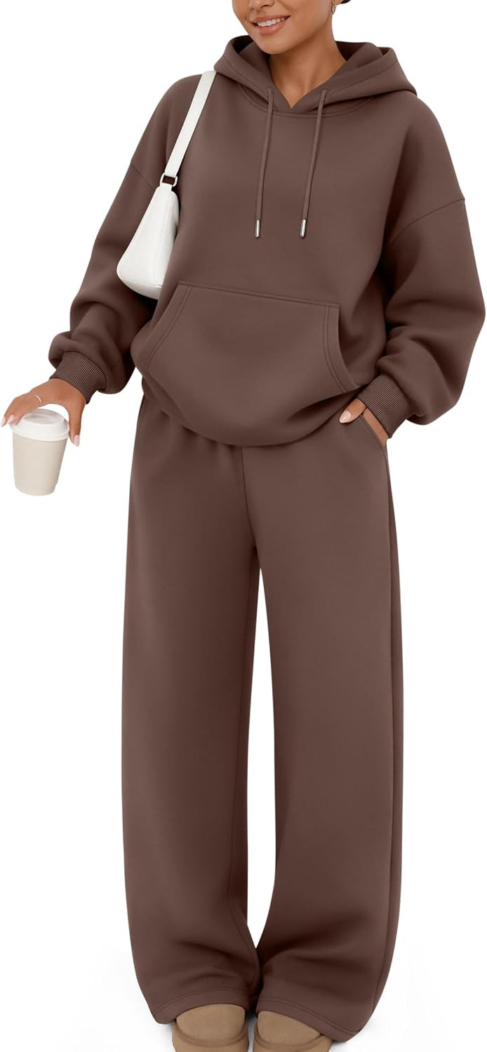 Trendy Queen Womens 2 Piece Lounge Sweat Sets Matching Sweatsuits | Amazon (US)
