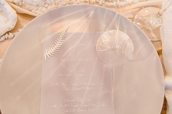 AMANDA |  Capiz shell placecard | Etsy (US)