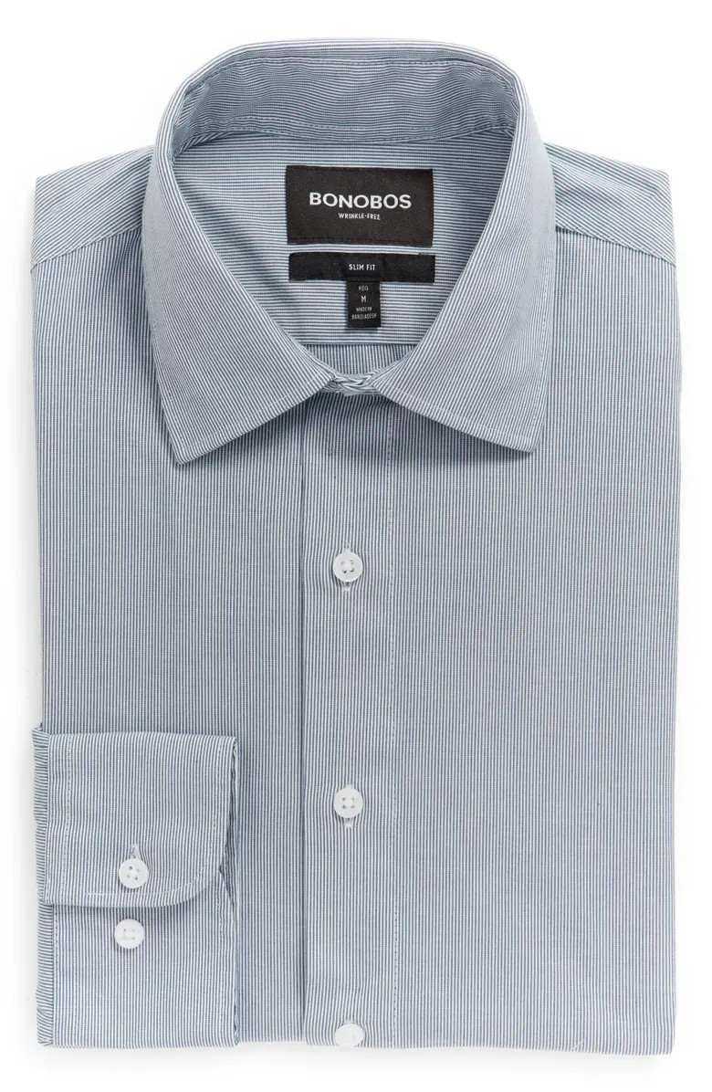 Bonobos Men's Desk-to-Dinner Slim Fit Stripe Stretch Cotton Dress Shirt | Nordstrom | Nordstrom