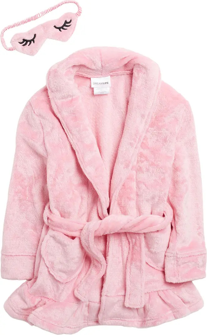 DREAM LIFE Heart Pocket Robe & Eye Mask 2-Piece Set | Nordstromrack | Nordstrom Rack