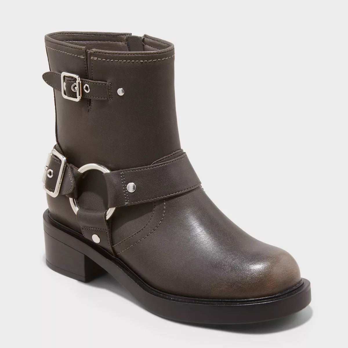 Women's Connor Harness Buckle Ankle Boots - Universal Thread™ Brown 5 | Target