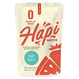 Hapi Water, Low Calorie All Natural Fruit Flavored Kids Water Juice Pouch with Zero Sugar, 5 Calo... | Amazon (US)