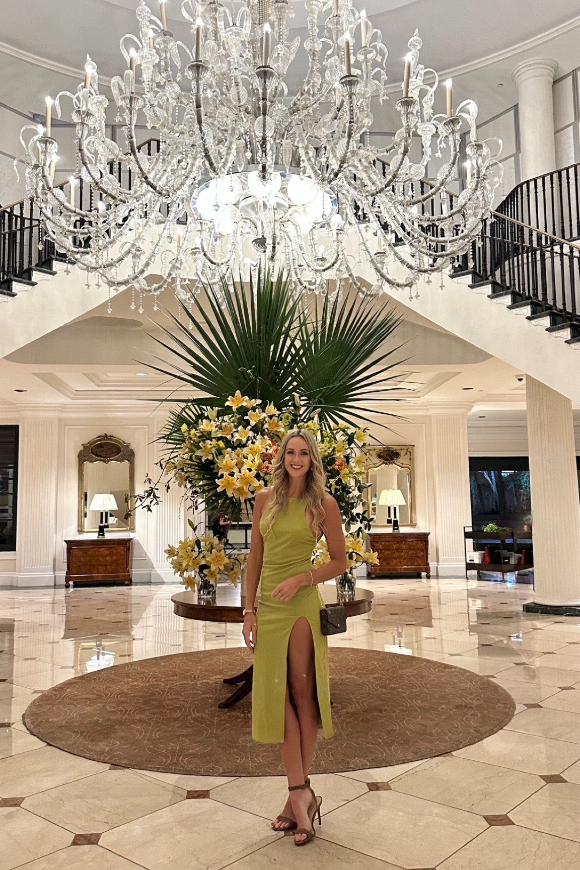 Elegant night out! The slit hits just right and the back has a low back. Ordered size small. Shoes are perfect for fall transition. True to size. The dress is lined too! 

#LTKParties #LTKStyleTip