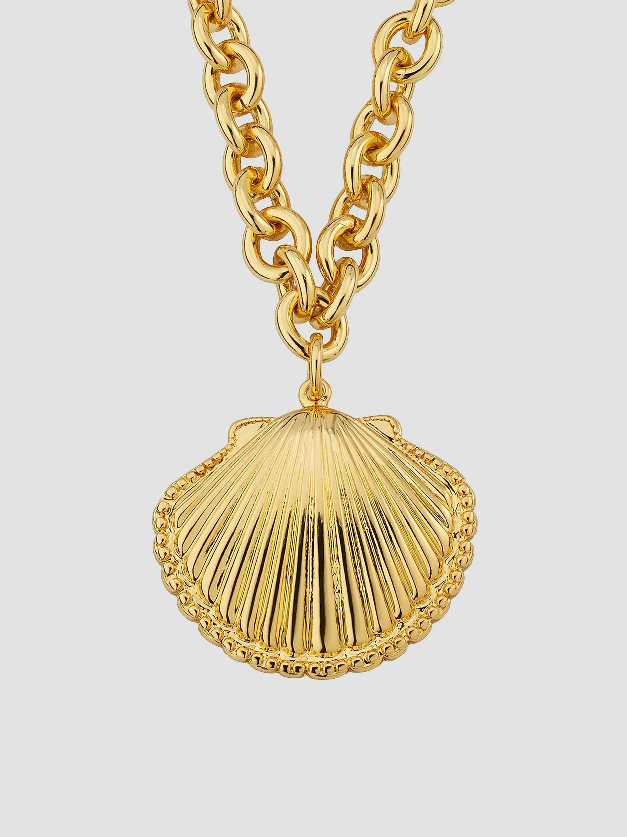 Kenneth Jay Lane Goldtone Shell Pendant Necklace | Saks Fifth Avenue | Saks Fifth Avenue