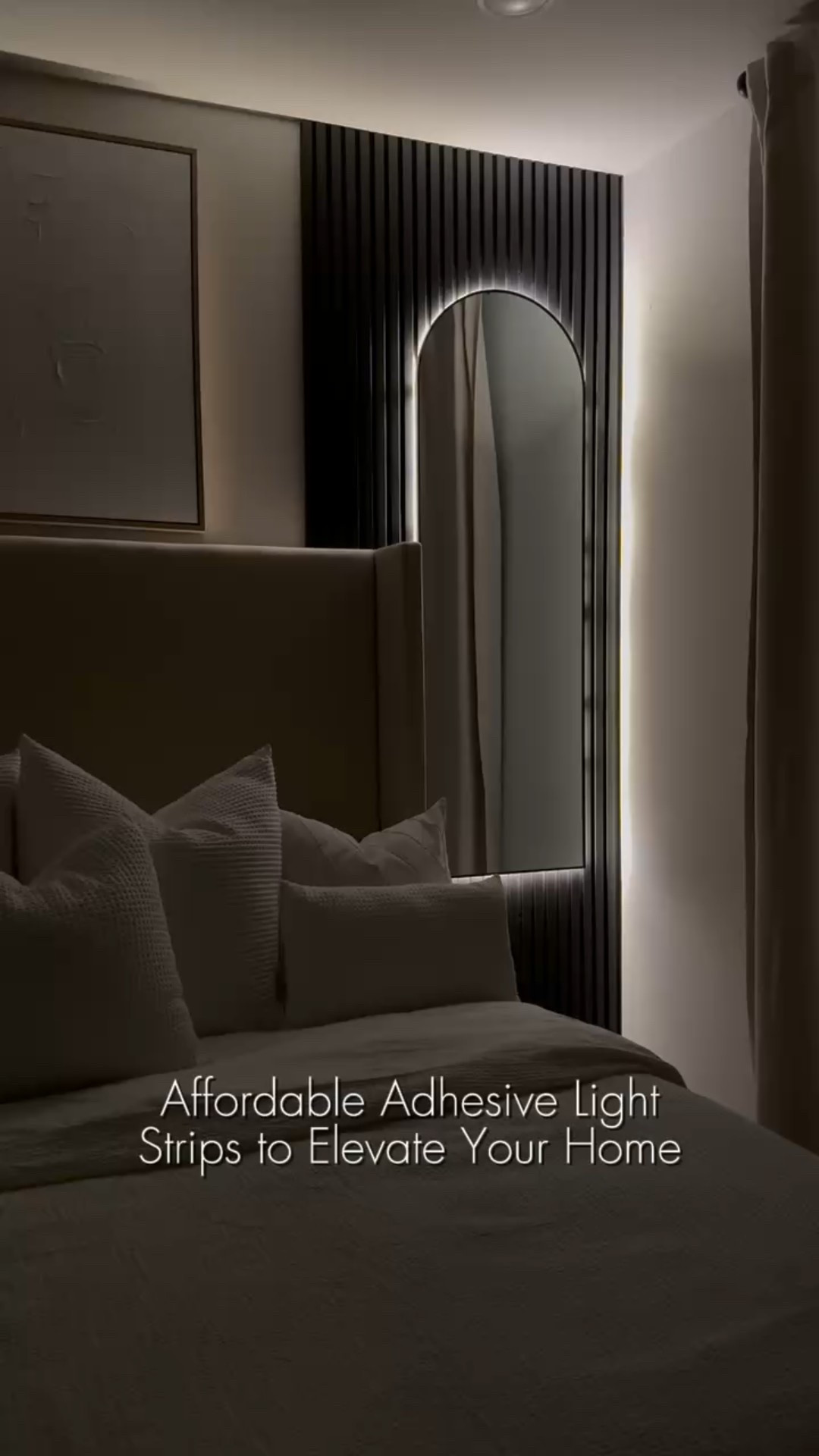 These light strips are the perfect way to create a warm and moody feel to your bedroom! (Or anywhere in your home). I also linked the necessary adapter for the plug in, as well some other decor from video. 

#LTKVideo 

#LTKFamily #LTKHome