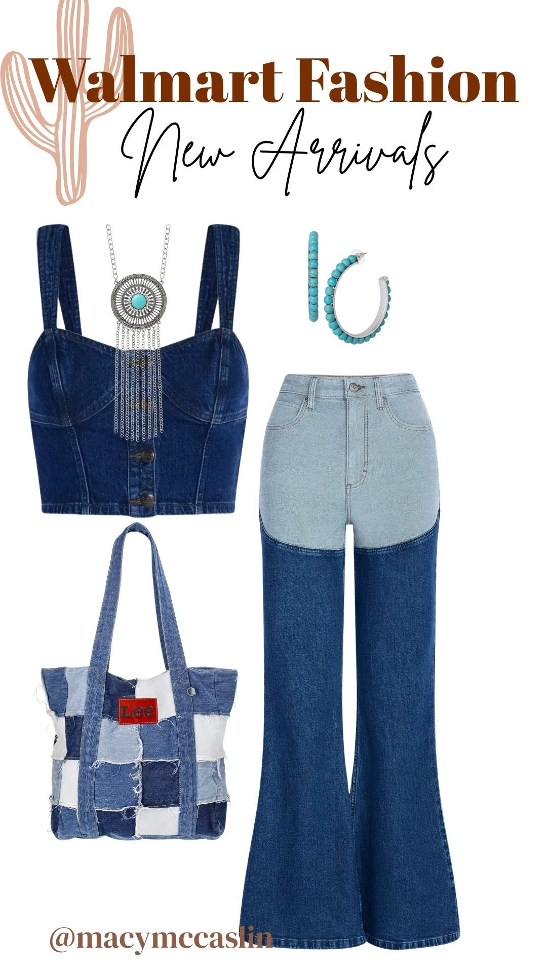 Western denim moment 🤠💙 loving these Walmart new arrivals!  

 #LTKootd #LTKmomlife #LTKSeasonal