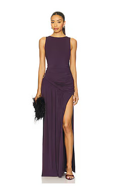 YLLW THE LABEL Estelle Dress in Plum from Revolve.com | Revolve Clothing (Global)