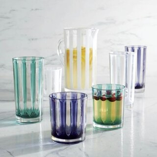 Riviera Striped Acrylic Drinkware | Frontgate