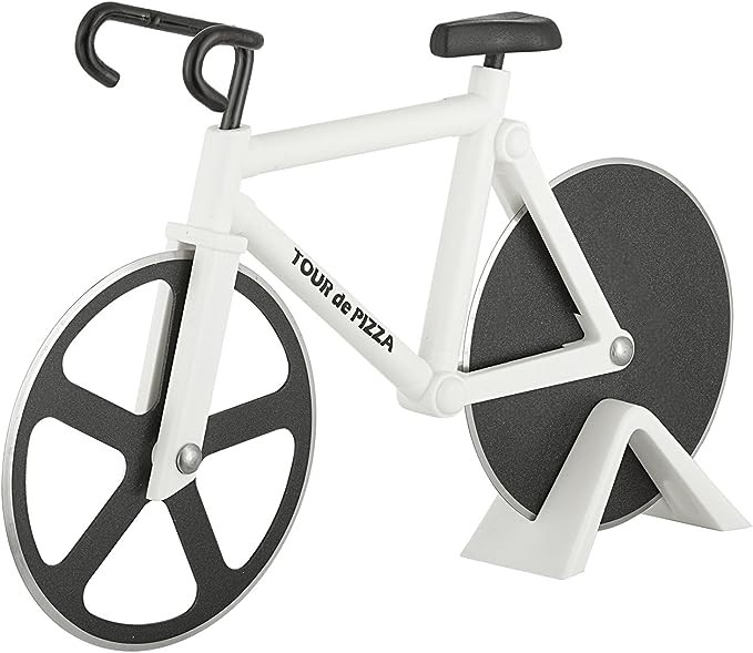 Bicycle Pizza Cutter - TOUR de PIZZA Cutter with Display Stand - White Elephant Gifts, Kitchen Ga... | Amazon (US)