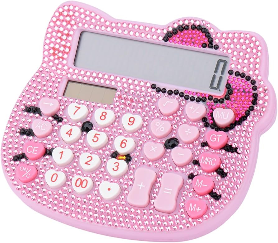 Women Calculators,Desktop Calculator 12 Digit with Large LCD Display and Sensitive Button, Solar ... | Amazon (US)