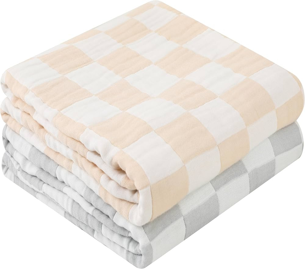 Ultra Soft Muslin Baby Blanket, Made of Viscose from Bamboo and Muslin from Cotton, A Versatile S... | Amazon (US)