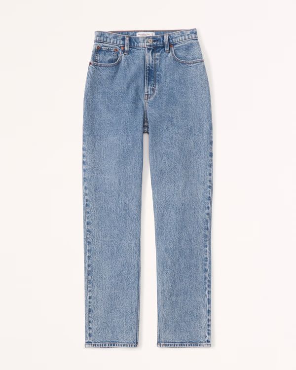 Curve Love Ultra High Rise 90s Straight Jean | Abercrombie & Fitch (US)