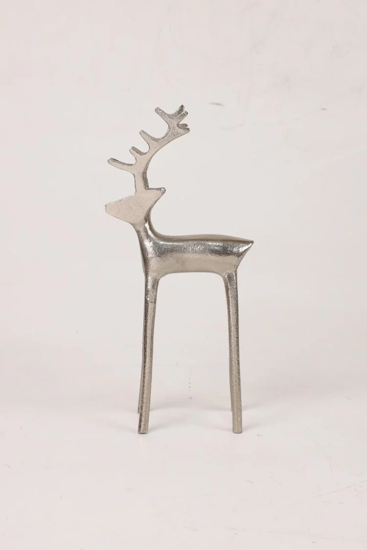 Reindeer Christmas Tabletop Decoration, Pewter, 12.75", by Holiday Time | Walmart (US)