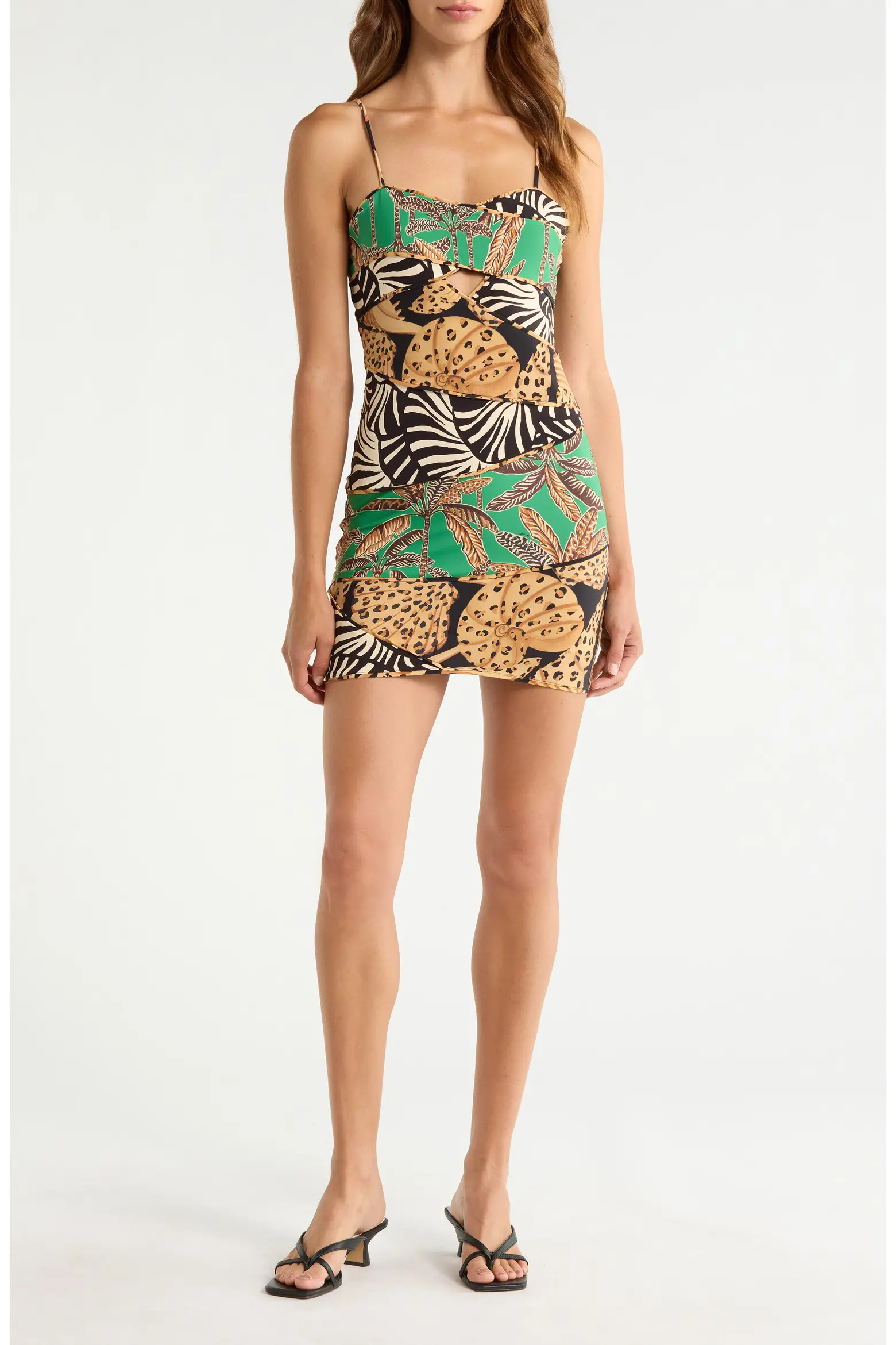 Mixed Print Minidress (Women) | Nordstrom | Nordstrom