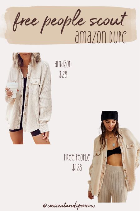 Free people scout jacket Amazon dupe! Thermal button down - perfect for fall! #amazonfind #freepeople #amazon #falloutfit # cozy

#LTKstyletip #LTKunder50 #LTKSeasonal