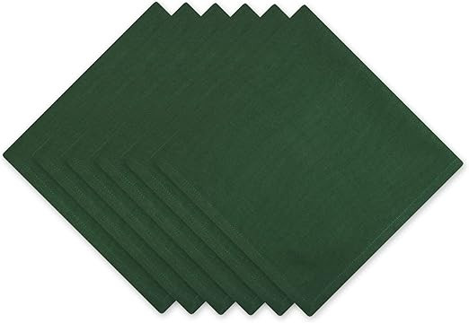 DII Solid Napkin Set Collection, 20x20, Hunter Green, 6 Piece | Amazon (US)