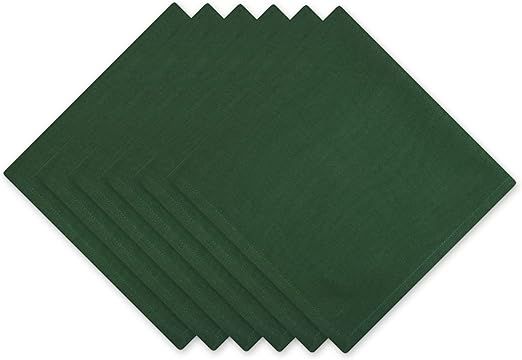 DII Solid Napkin Set Collection, 20x20, Hunter Green, 6 Piece | Amazon (US)