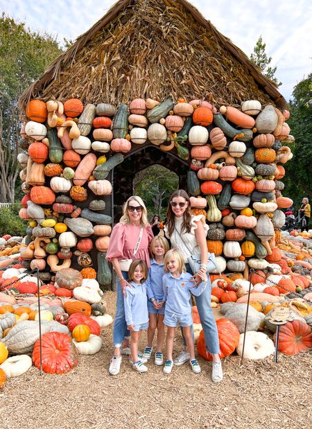 Another year visiting the pumpkin patch with these three pumpkins 🎃🎃🎃
It’s always a highlight of fall for us 🧡🍁 #fall #autumnatthearboretum #dallasarboretum #cecilandlou #hunterbell #pumpkinpatch 

#LTKfamily #LTKunder50 #LTKSeasonal