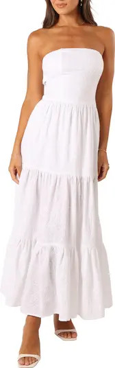 Petal & Pup Florina Strapless Tiered Maxi Sundress | Nordstrom | Nordstrom