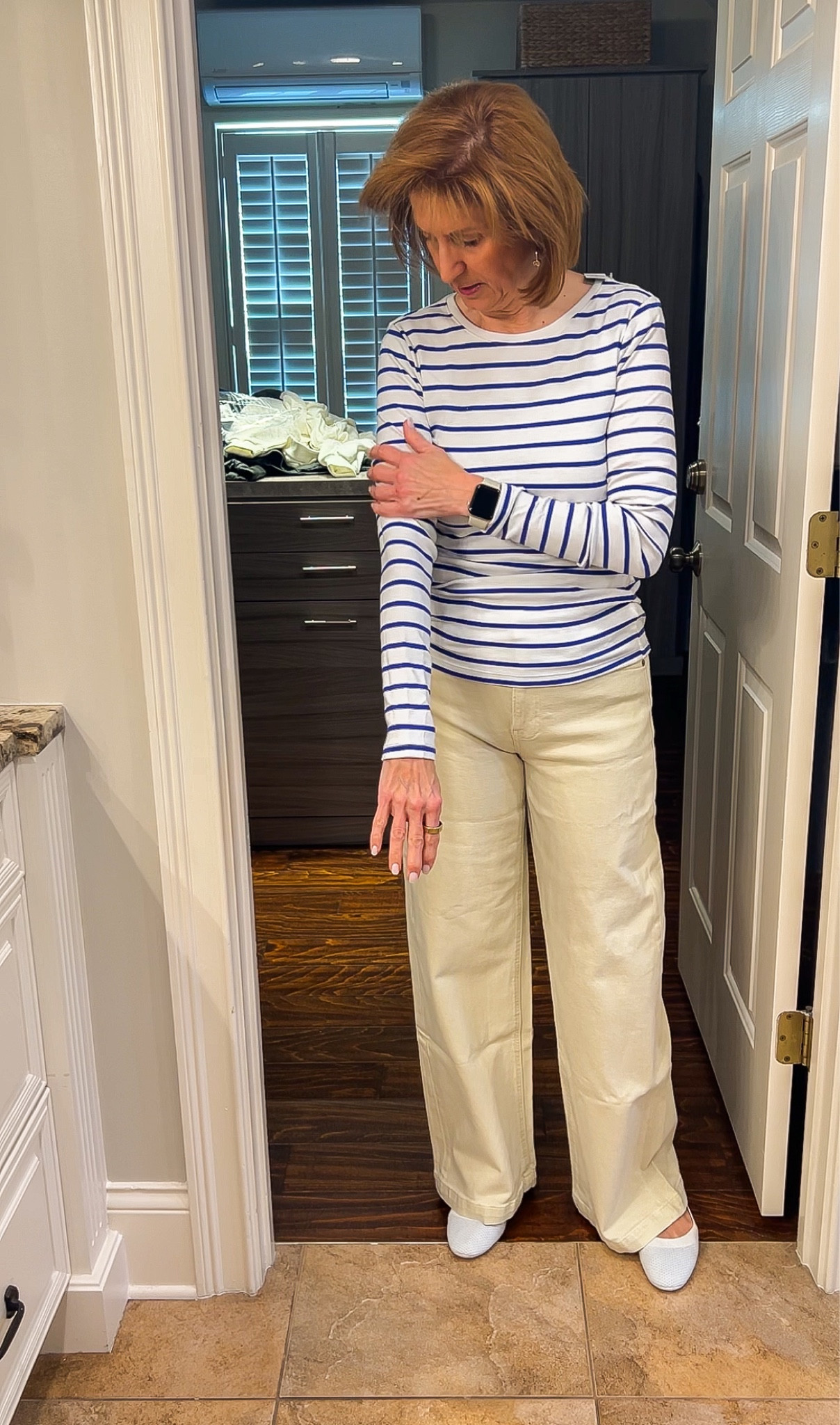 Very soft shirt! Wearing in a small