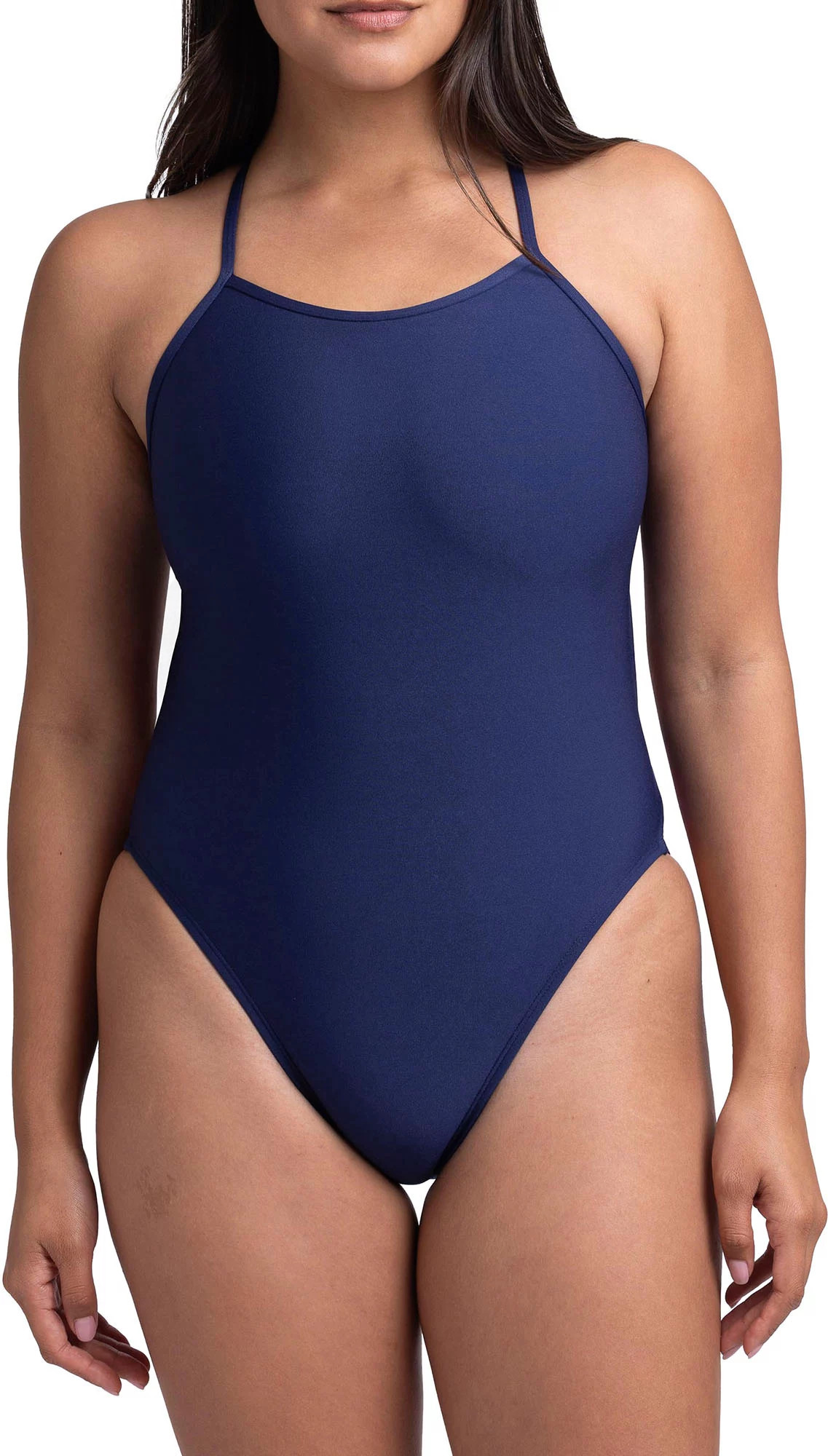 JOLYN Women's Julian 2 Fixed Strap One-Piece Swimsuit, Size 36, Navy Multi | DICK'S Sporting Goods