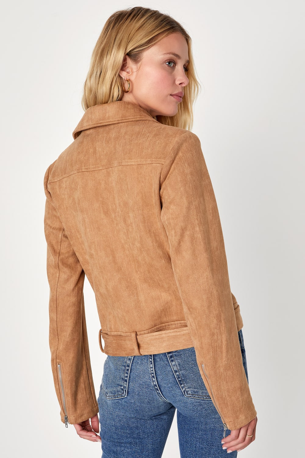 Cute Forecast Tan Suede Moto Jacket | Lulus (US)