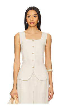 Sanctuary Outsmart Square Neck Vest in Flax from Revolve.com | Revolve Clothing (Global)