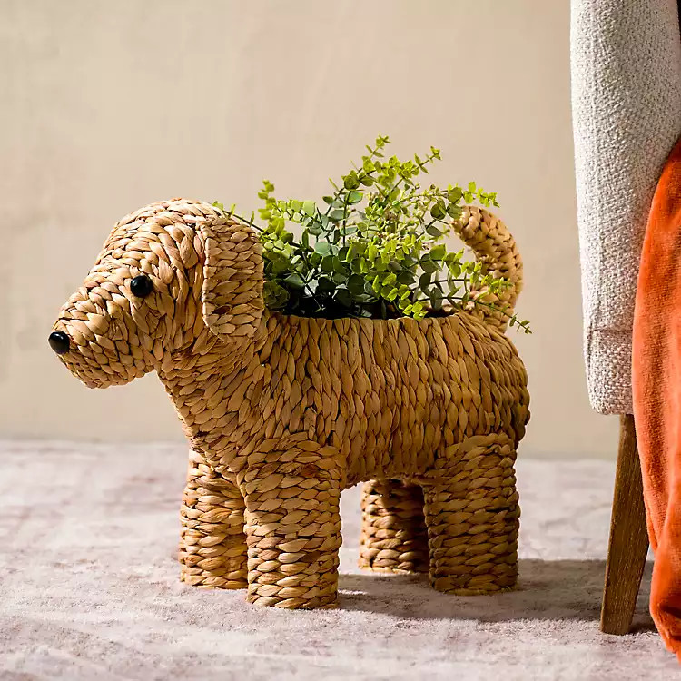 Doodle Woven Hyacinth Basket | Kirklands Home | Kirklands