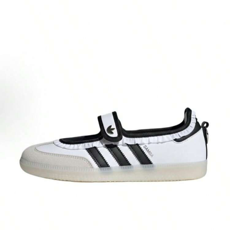 Adidas Originals Samba Jane Comfort Fit Mary Jane Shoes Women's White/Black | SHEIN