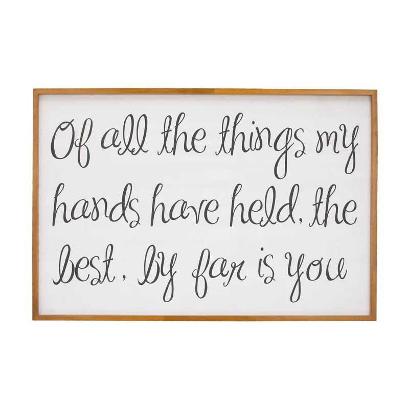 Of All the Things Framed Canvas Wall Decor | Project Nursery