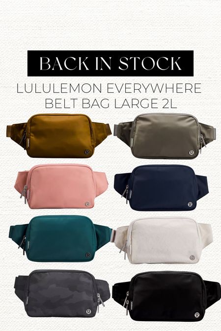 Lululemon Belt Bag Large 2L back in stock in so many colors! 

Lululemon | belt bag | back in stock | bag | crossbody 

#LTKitbag #LTKstyletip #LTKfit
