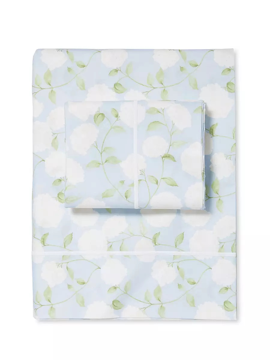 Hydrangea Percale Sheet Set | Serena and Lily