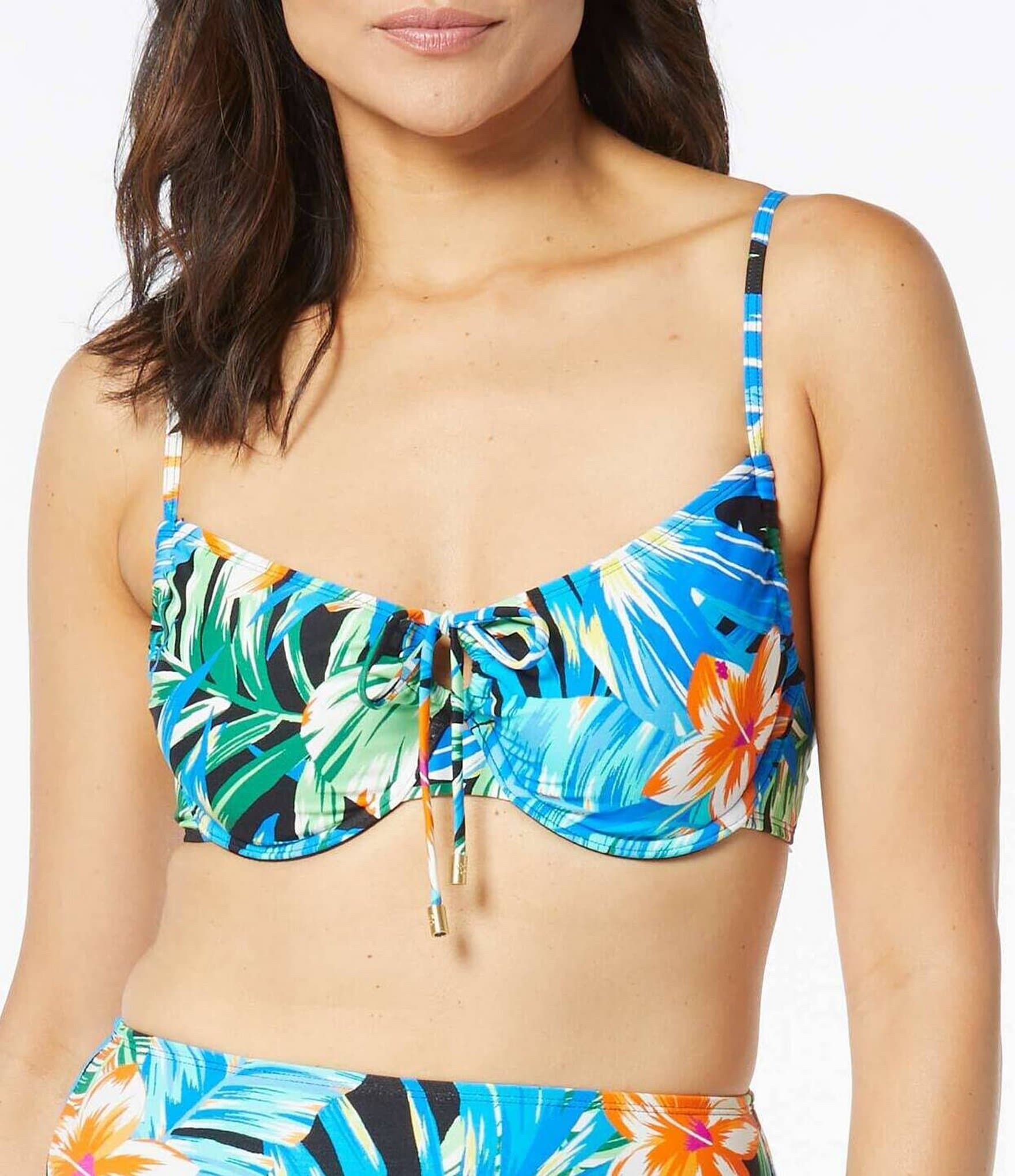 Paradise Garden Amour Underwire Bra Sized Cami Bikini Swim Top | Dillard's