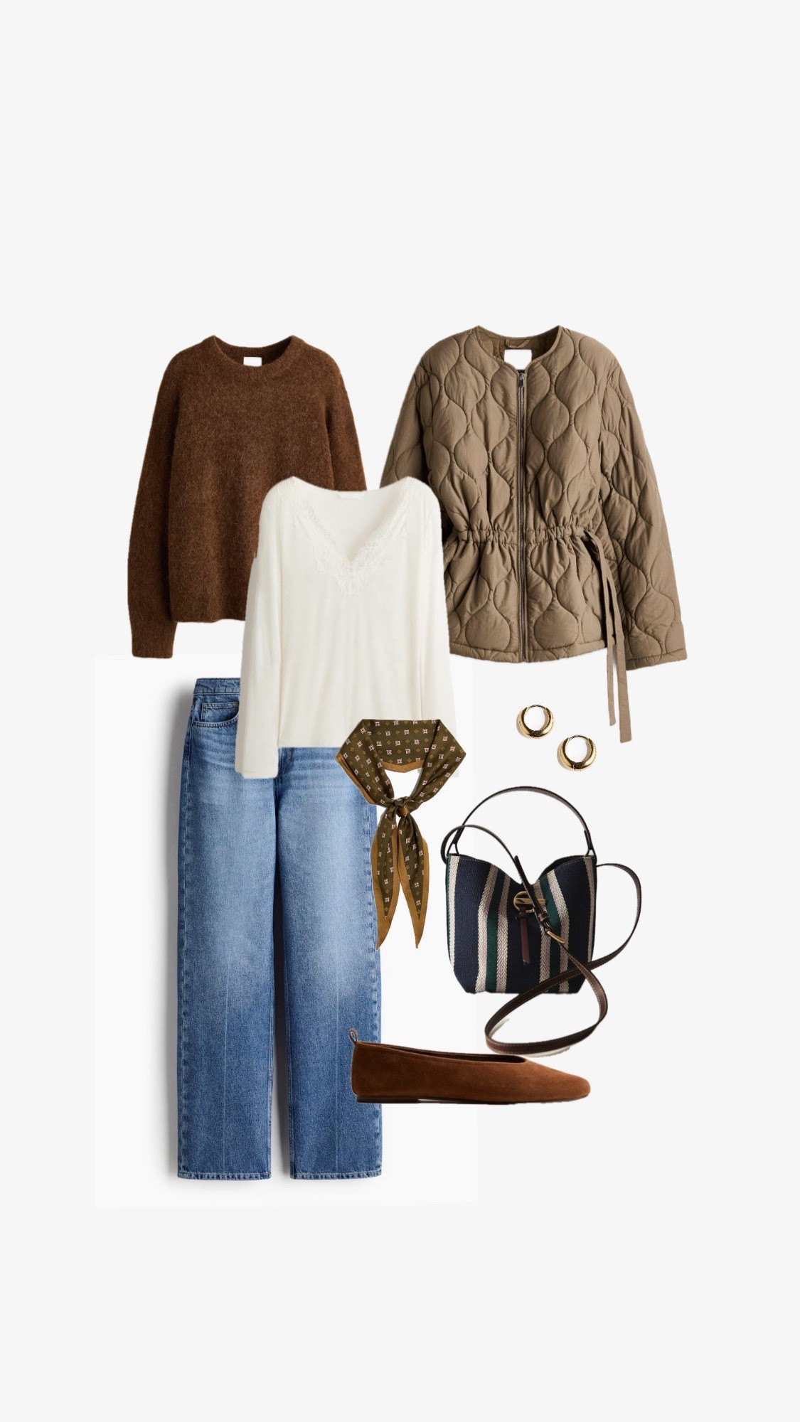 Weekday style
Pale Straight Jeans
Chocolate Knit
Neutral Jacket 
Padded Jacket 
Quilted Jacket 
Denim & Brown


#LTKspring #LTKFashionMonth #LTKover50style