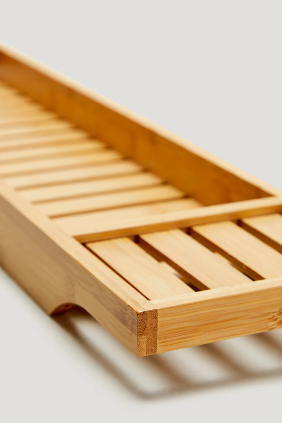 Natural Bamboo Bath Tray (70cm x 18cm x 35cm) | Matalan (UK)