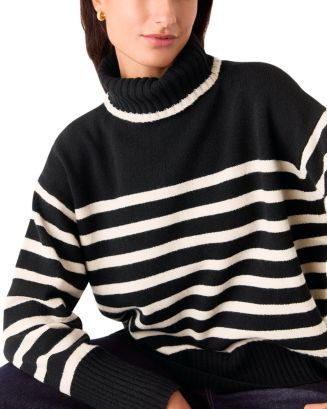 High Neck Striped Wool Sweater | Bloomingdale's (US)